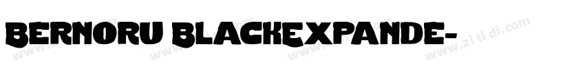 Bernoru BlackExpande字体转换